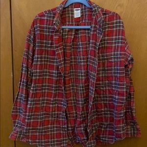 Button up plaid shirt
